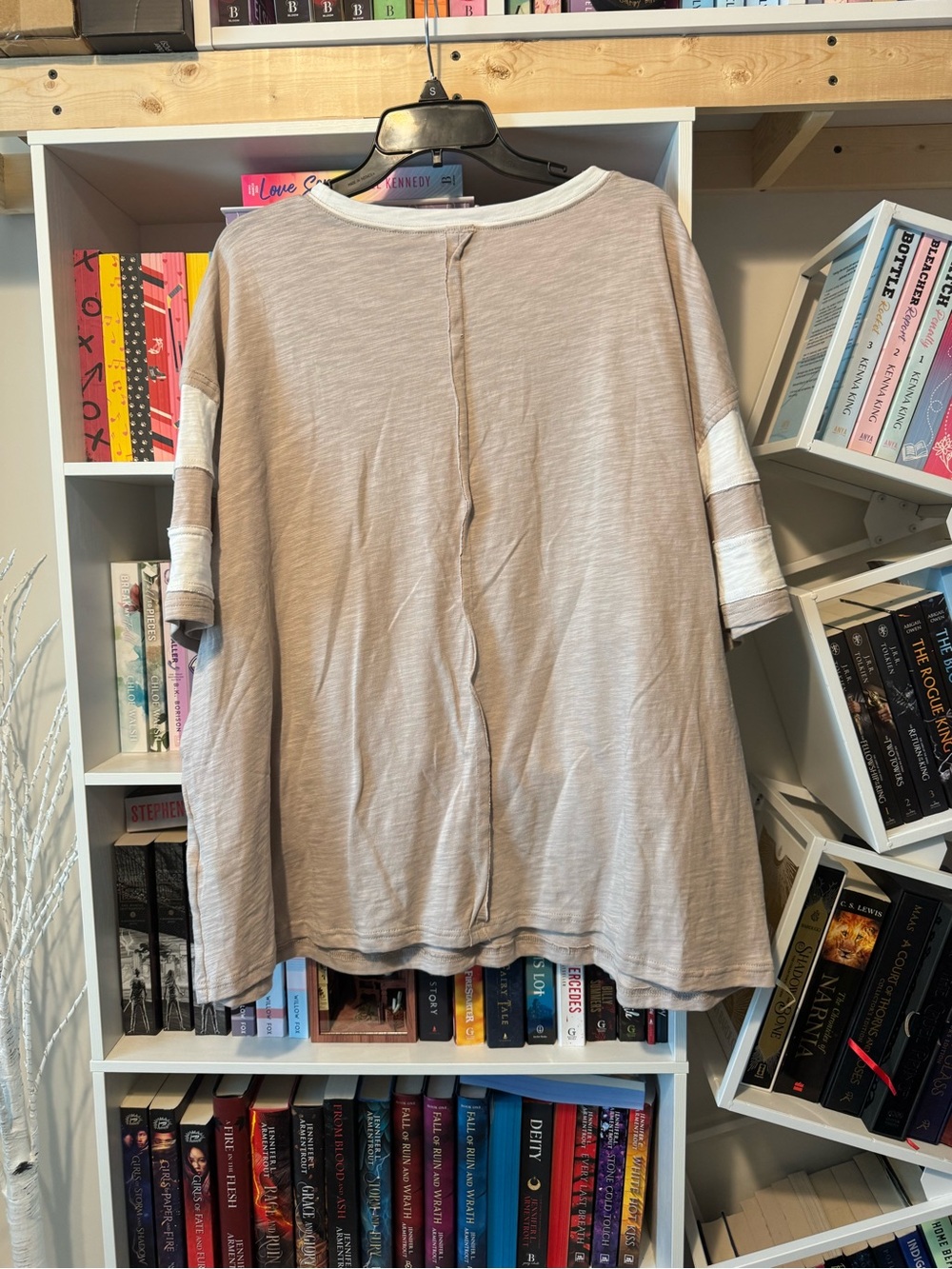 Beige Oversize Patchwork 98 Graphic Tee - Picture 5 of 5